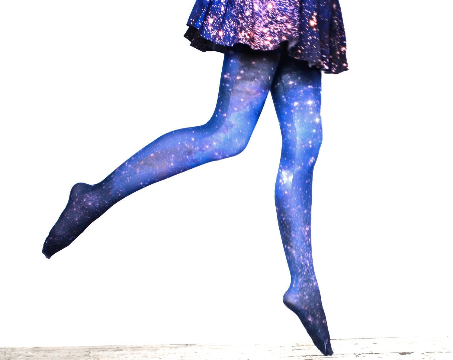 Galaxy Tights Magellanic Cloud Nebula Space Sheer Leggings - Shadowplaynyc