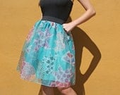 Bell Skirt in Pale Blue Organza FINAL SALE