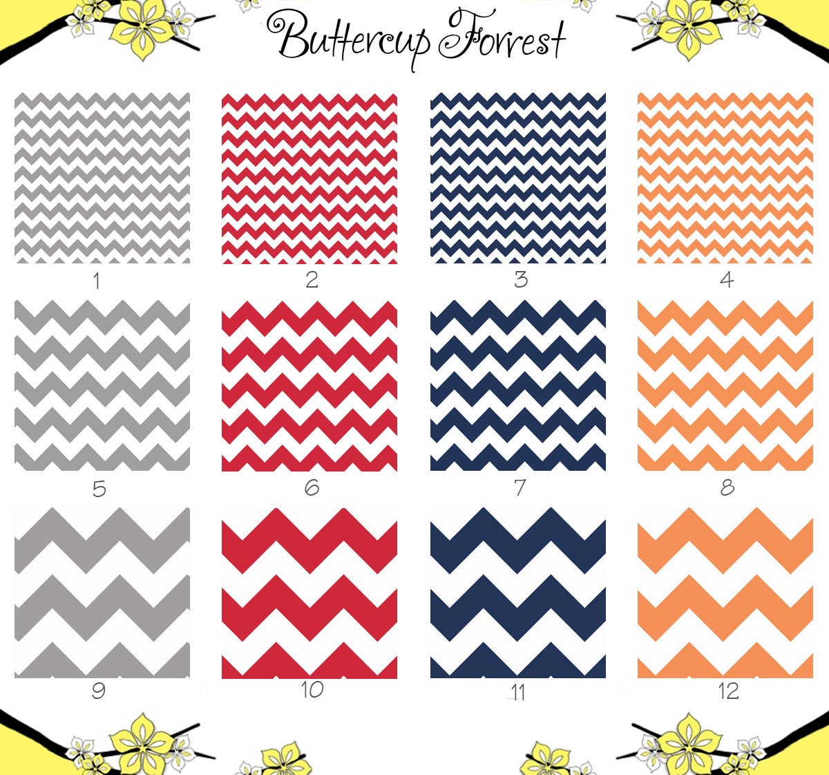 Crib Sheet -- Navy Blue Chevron Zig Zag Gray Red Orange -- Chevron Boy Collection