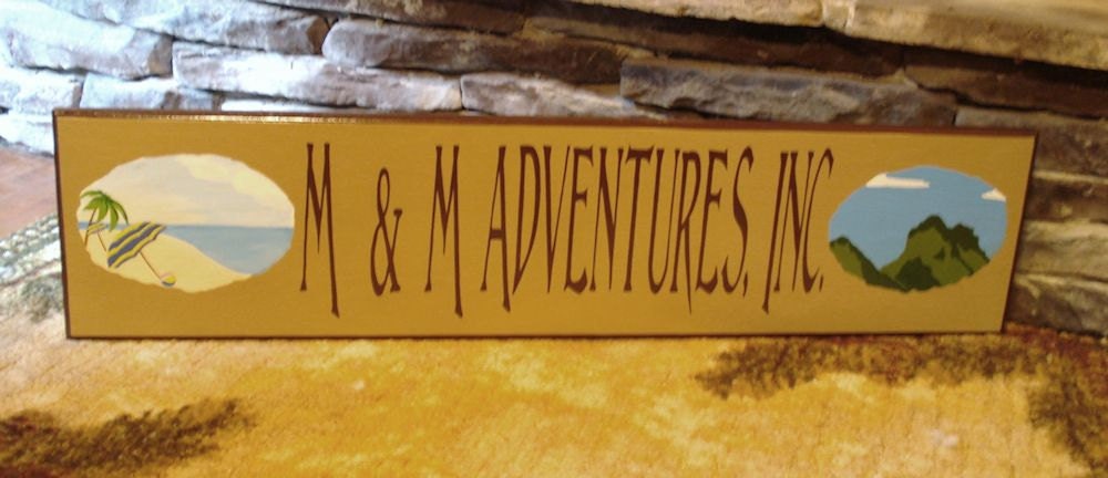 Personalized Custom Wood Sign. M & M Adventures, Inc.