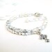 Freshwater Pearl Christening Baptism NAME Bracelet for Baby, Toddler, Girl