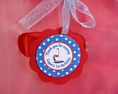 Sailboat FAVOR TAGS - Sailboat Birthday Party Decorations - Nautical Birthday Party in Red and Blue Il_170x135