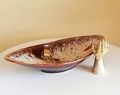 Mid Century German Pottery Bowl - Modern Retro Ceramic Dish
