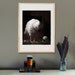 Dutch Inspired  Black and White Photograph of a White Hen with an Egg 8x12 or 11x14
