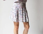 vintage 1980s dress / 80s floral dress / Spring Fling Floral Dress