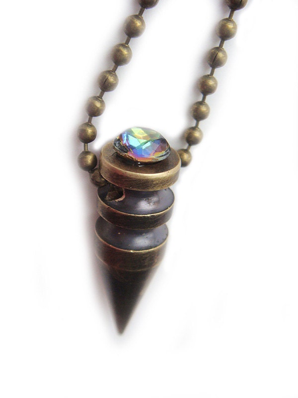 The Plumbline Antiqued Bronze Spike Necklace
