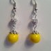 Yellow Beaded Earrings