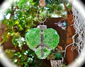 Sea Glass Ornament, Hawaiian Christmas Decoration, peace sign decor from Hawaii