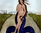 50% Donation to Hurricane Relief-- Rebirth of NOLA signed print 18x24
