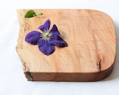 Organic Original Wooden Serving Board, Natural Edge Salvaged Maple 675, Ready to Ship