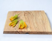 Wild Natural Edge Maple Serving Board 597, Ready to Ship