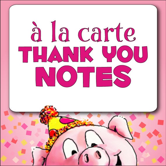 à la Carte THANK YOU Notes - DIY Printable Il_170x135