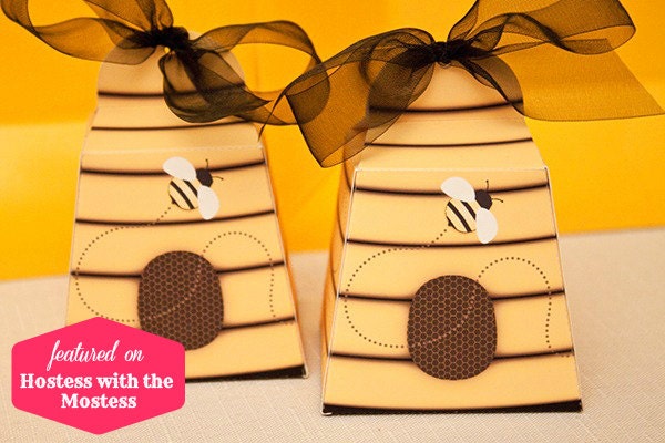 BEEHIVE Favor Box - DIY Printable PDF