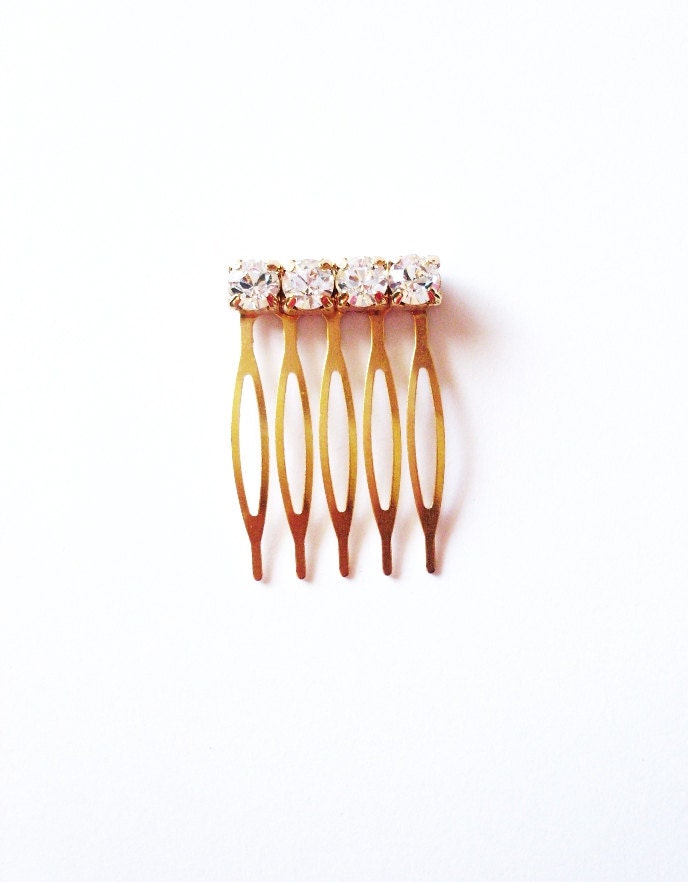Rhinestone Bridal Hair Comb - Swarovski Crystal Hair Comb - Rhinestone Hair Piece Rhinestone Head Piece Bridal Fascinator Wedding Hair Comb