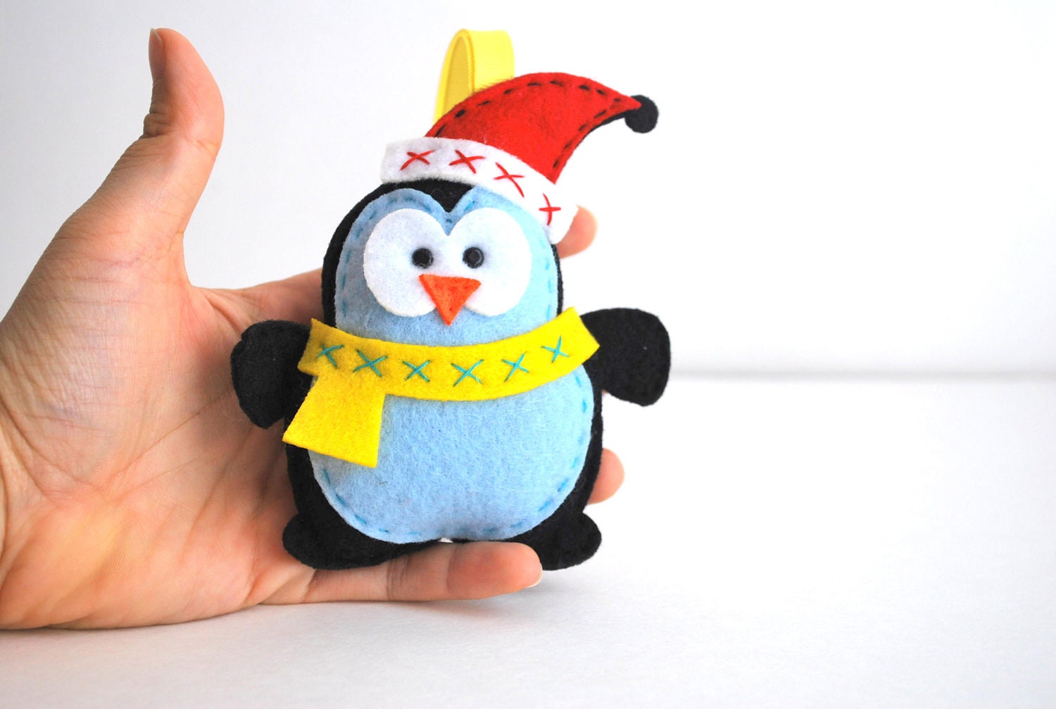 Felt Penguin Ornament- Cute stuffed felt toys A452 Il_570xn
