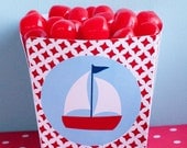 Nautical Ahoy Baby Shower PRINTABLE Favor Box (INSTANT DOWNLOAD) by Love The Day