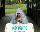 MATCHING Fabric Bunting, Banner to Purchased Teepee
