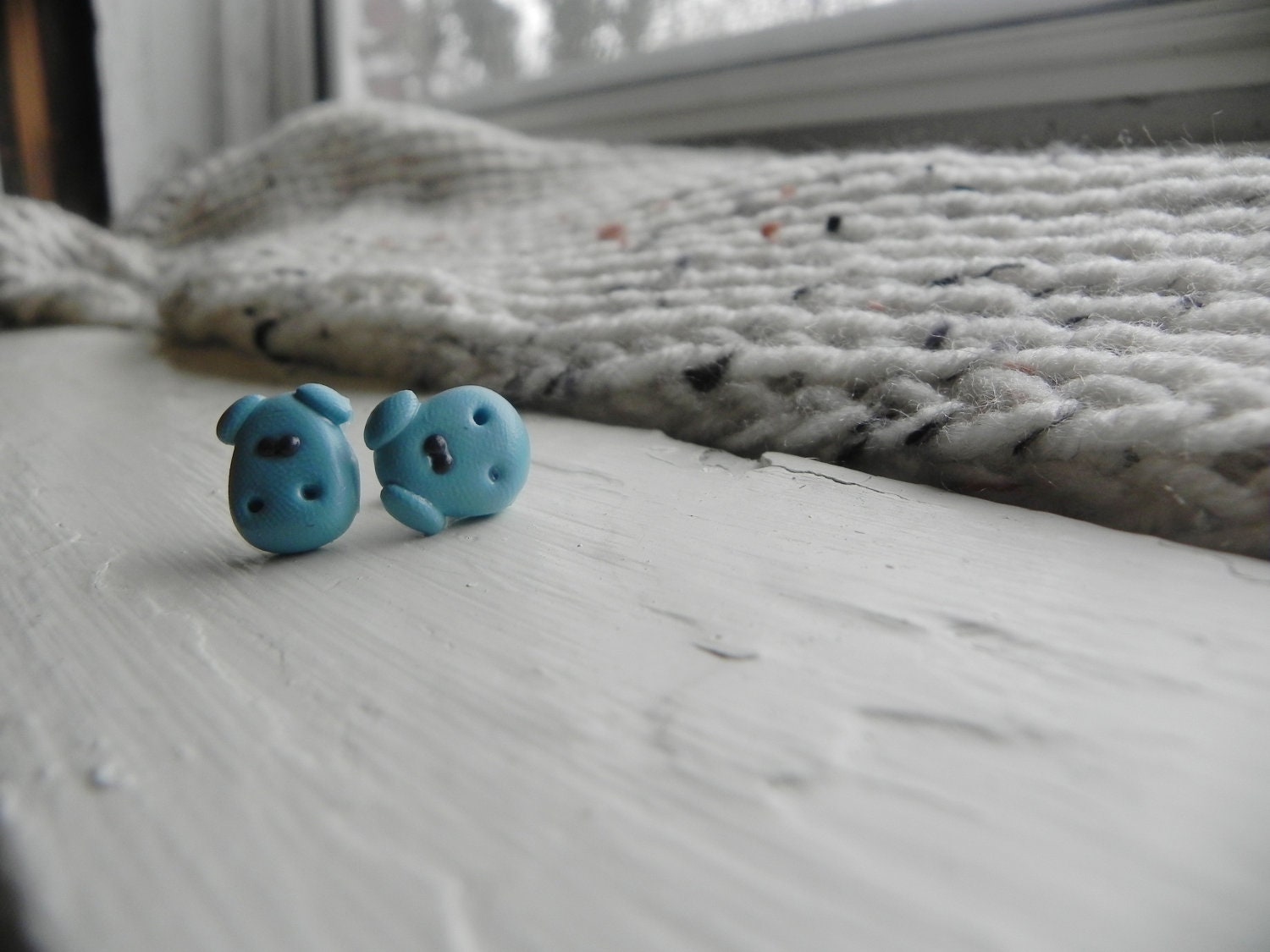 Hippo Earrings