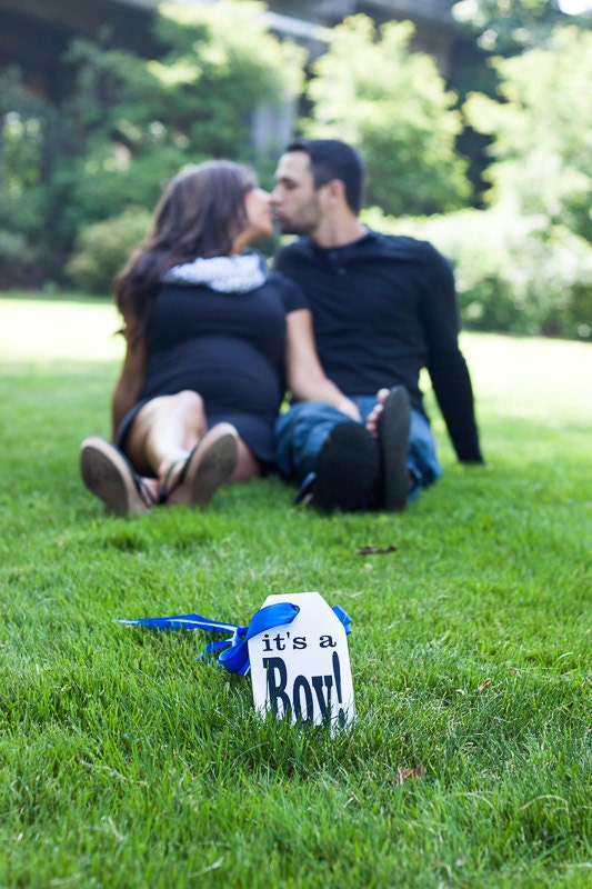 Maternity Photo Prop, Wooden painted hang tag label, with ribbon for your photo shoot