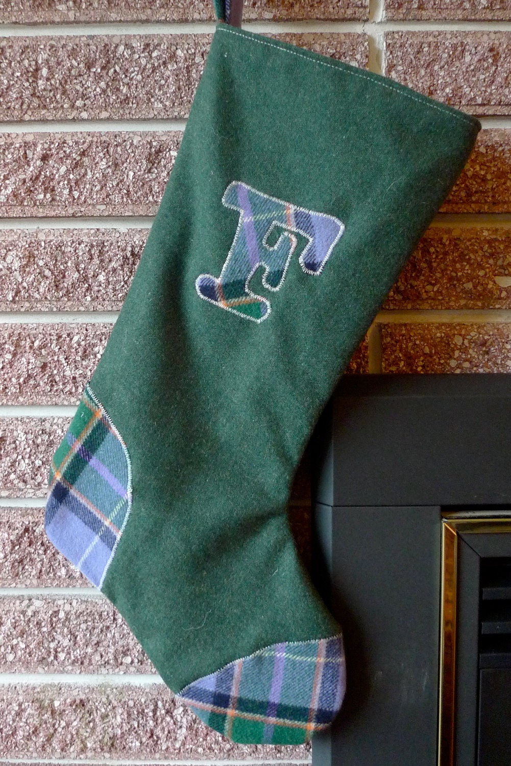 Personal Christmas Holiday Stocking Seasonal Home Decor . Letter F