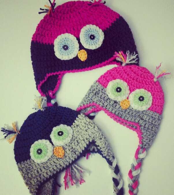 Made to Order - Crochet Owl Earflap Hat - Photography Prop