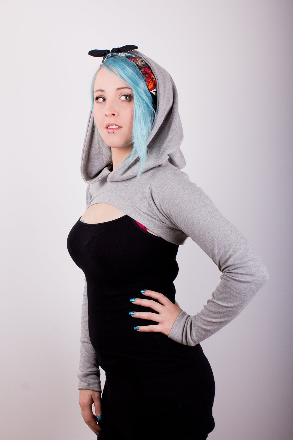 Plain colour hooded shrug (colour choice)