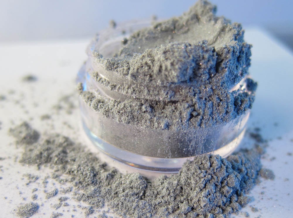 Silver Foil Mineral Eyeshadow Gunmetal Gray Shimmery FOILED