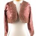 Antique c1810 French Brown Brocade Silk Cropped Ladies Jacket With Metal Thread Trim MUSEUM QUALITY