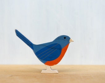 Modern Wood Bird - Eastern Bluebird