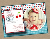 Cherry Sweet Birthday Invitation with Photo Il_170x135