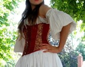 Pirate Blouse With Off The Shoulder Sleeves - Custom made