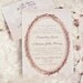 Lace Wedding Invitations - Vintage Lace Gold Oval Frame - SAMPLE