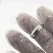 Custom Fingerprint Ring set - Sterling Silver Custom Wedding or Commitment Band -non blackened,6mm,4mm