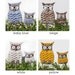 Owl garden art 1 pair- owl decor -plant stake - garden decor - home decor - bird ornament - 1 large and small