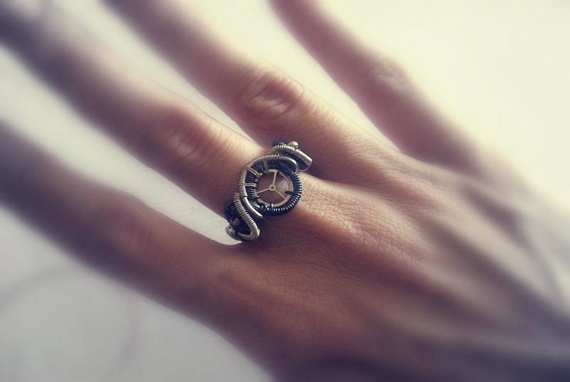 Steampunk Wire Wrapped Ring