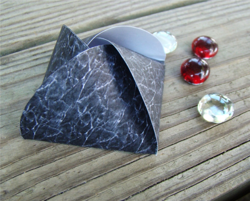 Printable Wedding Party Favor Box Black Marble Gift Box Bon Bon Style Instant Download