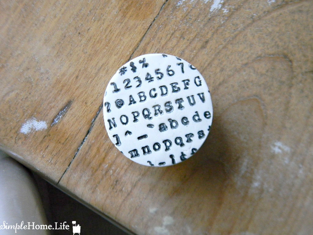 Numbers, Letters & Symbols Oh My - Clay Knobs