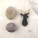 Eco friendly Brooch Black White - Doodle Stag