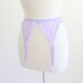 Vintage Lavendar Dior Sheer Lace Garter Belt Size M/L