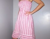hot pink stripes - sleeveless sundress