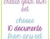 create your own set - choose 10 documents from any set