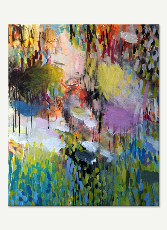 RESERVED for Tessa - FREE SHIPPING - Fears and hopes - Original abstract painting, acrylic, canvas, large, 40x47