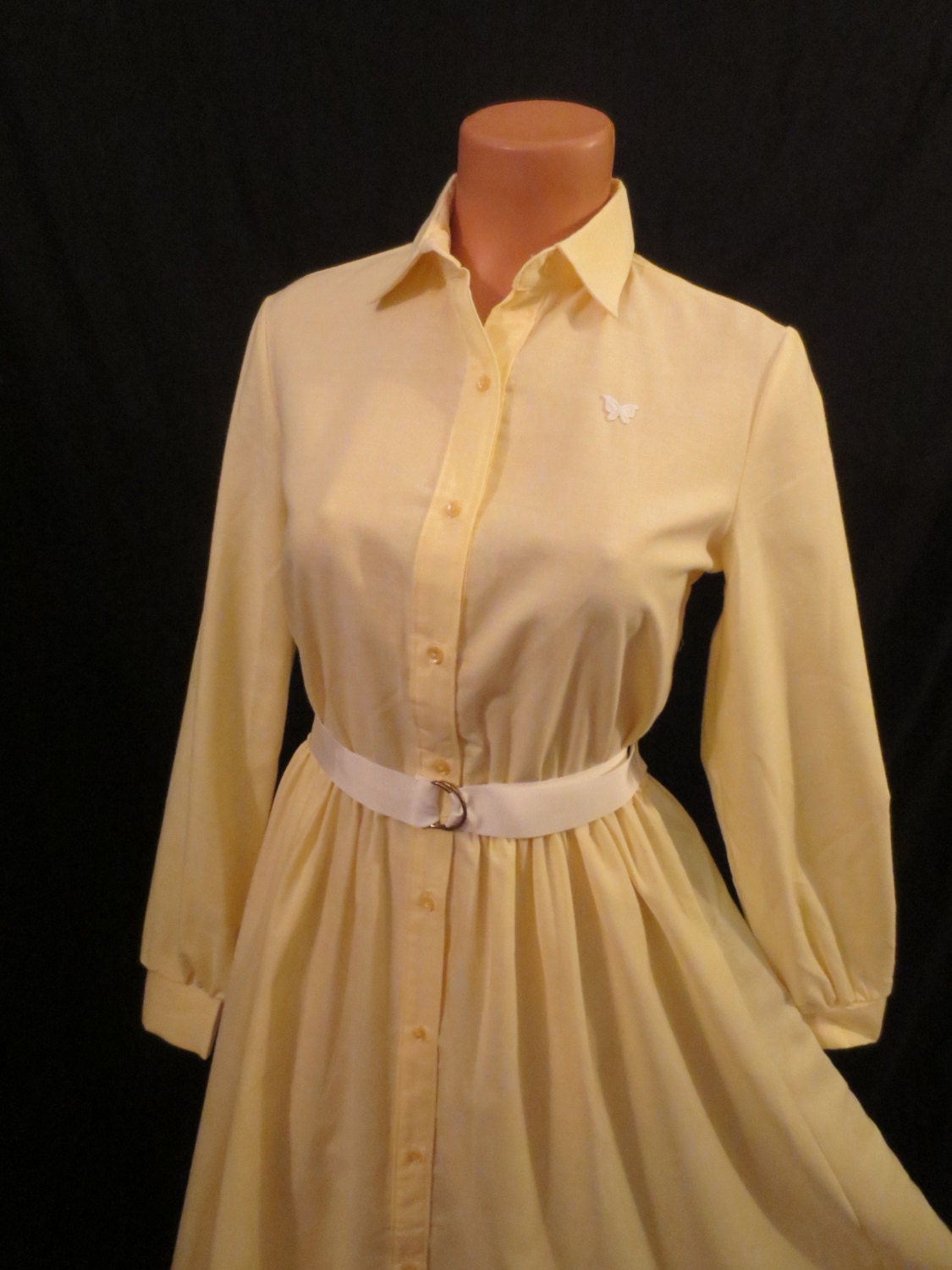 BUTTERCUP BUTTERFLY classic retro shirt dress Avon Fashions old store stock sz 6 8