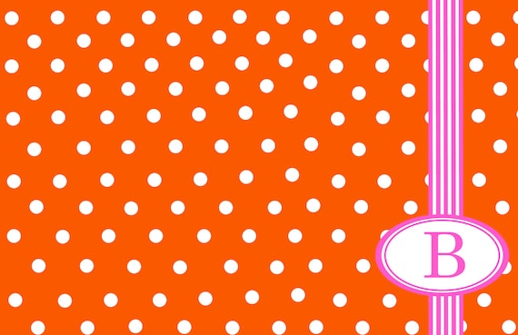 Polka Dot Personalized Placemat Il_570xn