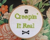 Creepin' It Real Cross Stitch