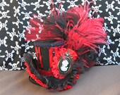 Mini top hat - PARIS - Top Hat - Girl PIRATE Costume, BIRTHDAY Party, Mad Hatter, Circus, Ringmaster, Props, Photo Il_170x135