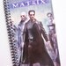 Notebook Journal THE MATRIX upcycled spiral notebook Movie Recyled VHS Keanu Reeves