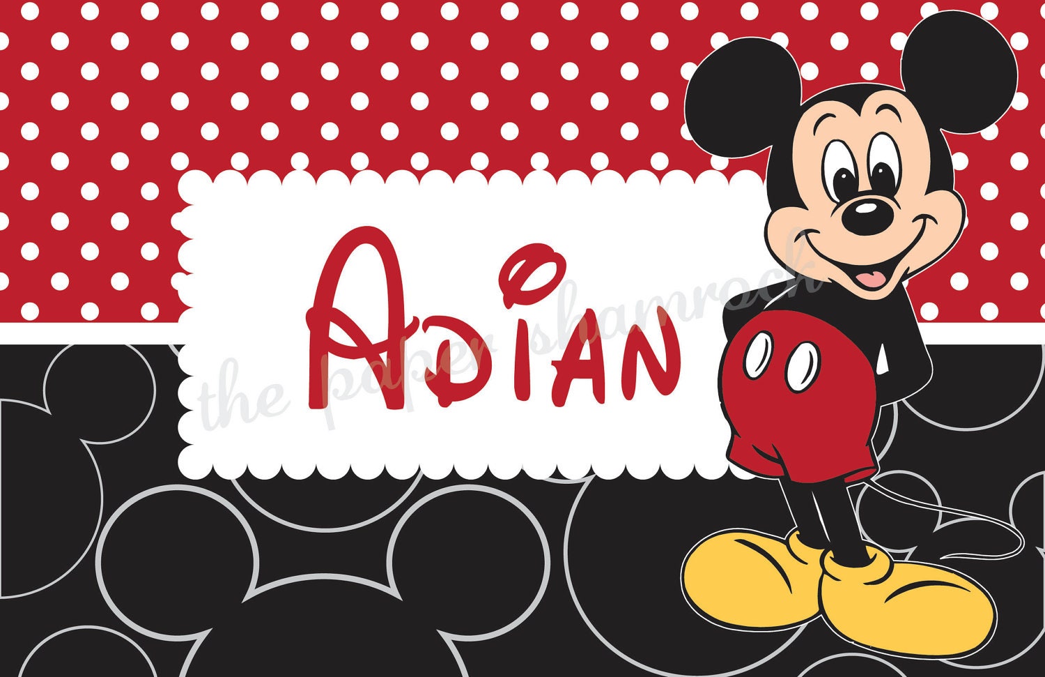 Mickey Mouse - Kids Personalized Placemat, Customized Placemats for kids, Kids Placemat, Personalized Kids Gift Il_570xn