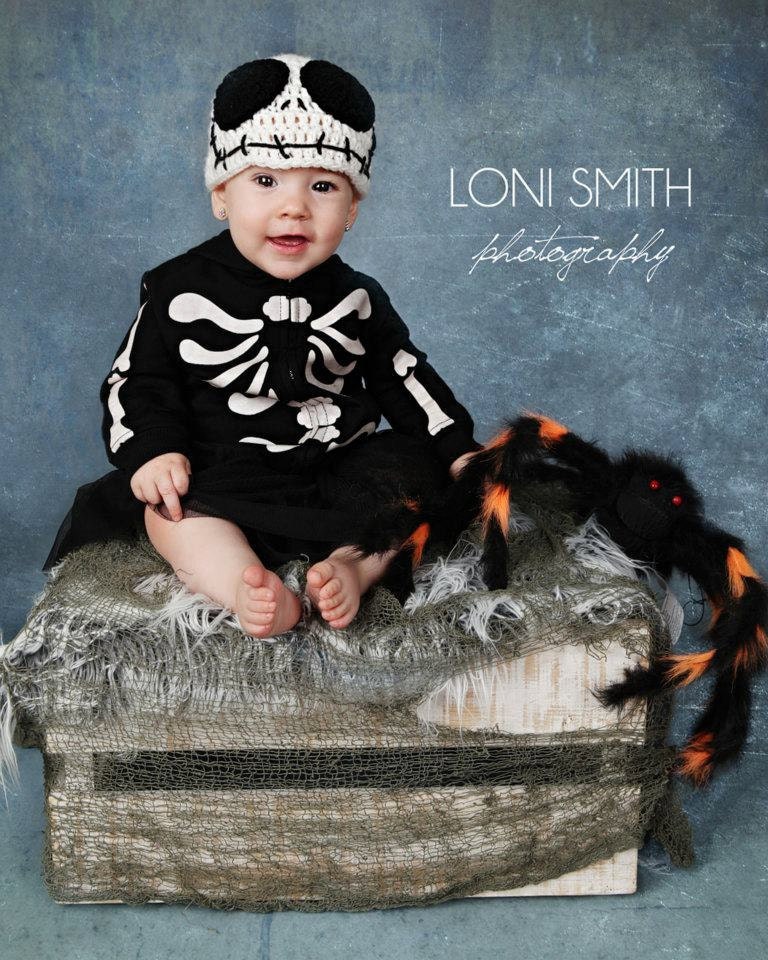 JACK SKELLINGTON "Nightmare Before Christmas" Hat - Halloween Winter Crochet Baby Newborn Preemie Girl Boy Skull Cap Costume Thanksgiving