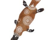 Brown-Black Platypus Archival Art Print